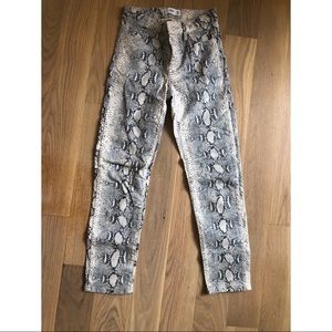 Mango MNG Snakeskin Print Jeans